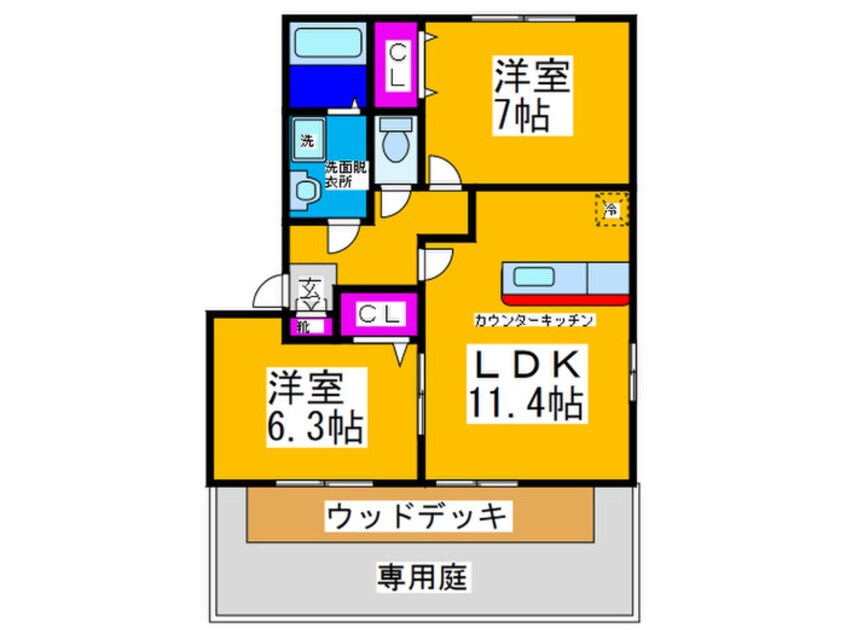 間取図 リビングタウン狭山池Ｃ棟