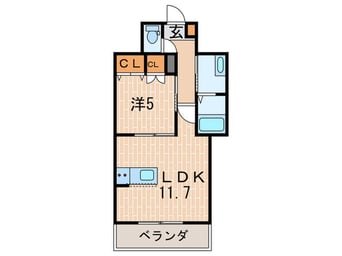 間取図 クレールキューブ甲子園口