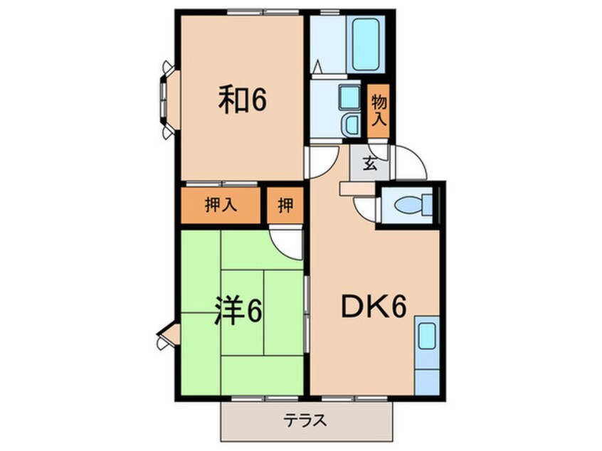 間取図 オークハイツ