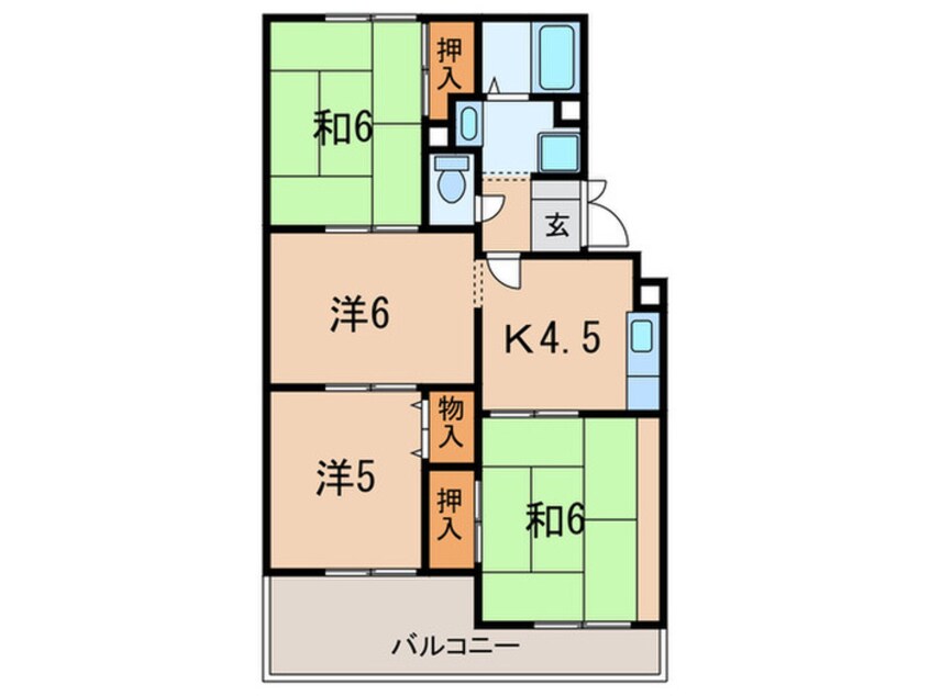 間取図 グランド　ハイツ