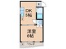 サンプラザ照ケ丘Ａ棟 1DKの間取り