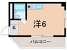 ステラ２１ 1Rの間取り