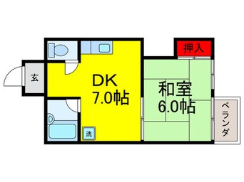 間取図 石切グローバルハイツ