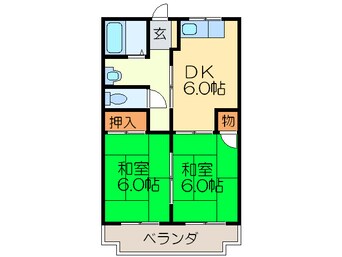 間取図 シャルマン四條畷