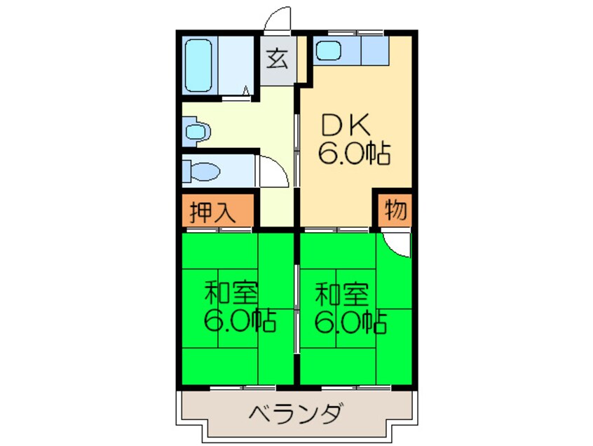 間取図 シャルマン四條畷