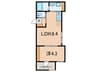Ｌｉｅｎ上甲子園 1LDKの間取り