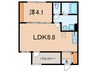 Ｌｉｅｎ上甲子園 1LDKの間取り