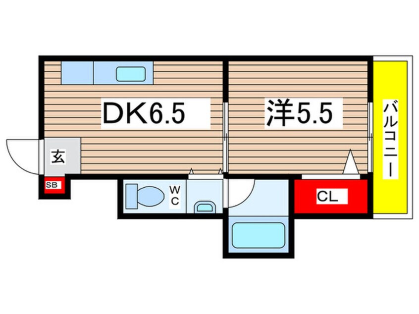 間取図 ルワージュ立花