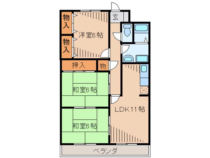 間取図 アンクレーゼ