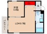 アルル三番館 1LDKの間取り