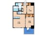 S-RESIDENCE福島diverse 1LDK+Sの間取り