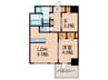 S-RESIDENCE福島diverse 1LDK+Sの間取り