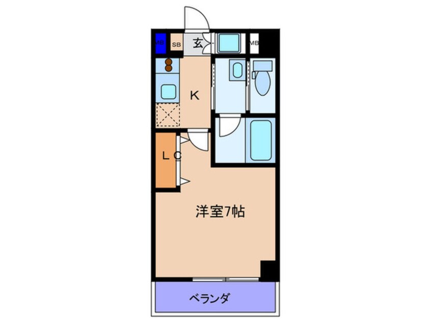 間取図 新栄プロパティ－ＴＥＮ８