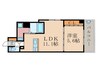 シルエラ御所南 1LDKの間取り