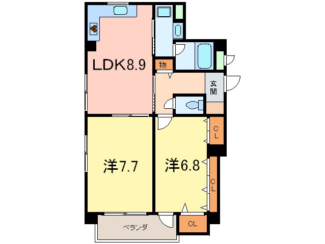 間取り図 エールハイツ本山