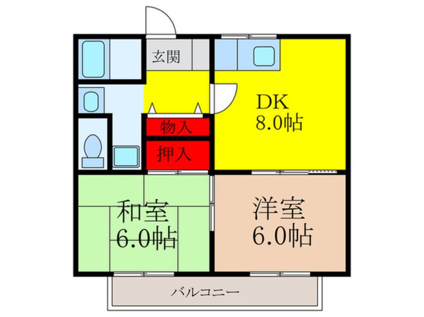 間取図 ﾜｲｽﾞﾍﾞﾙﾄﾞﾐ-ﾙ