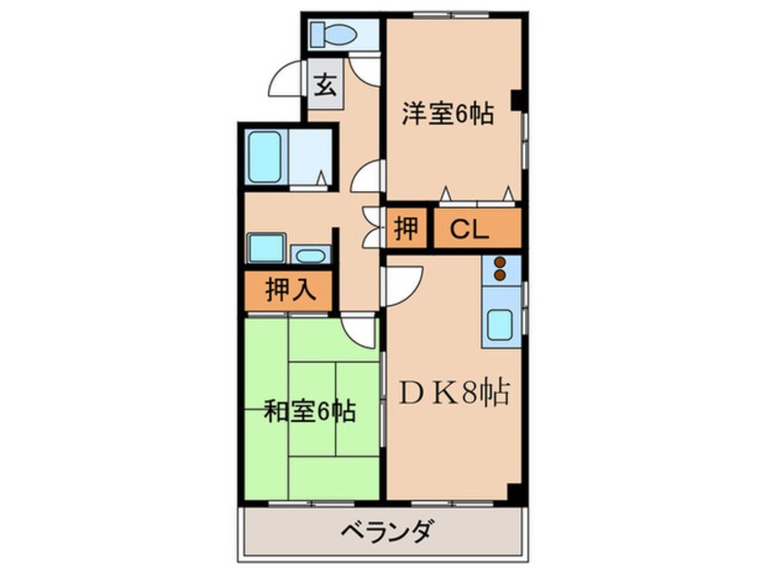 間取図 マンションブランネイジュ－