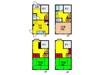 間取図 新橋貸家