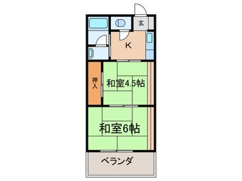 間取図 なかとみハイツA