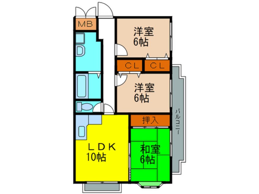 間取図 フロ－レスタ