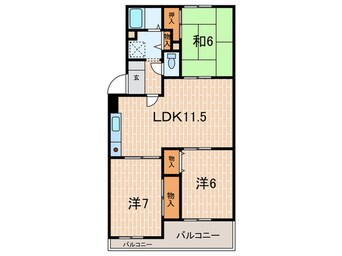 間取図 北仁川シティハイツ