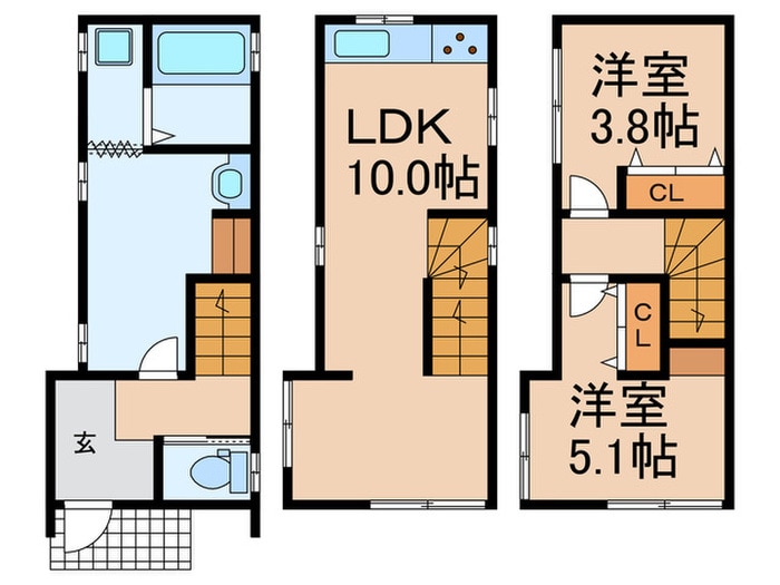 間取り図 芥川町2丁目貸家