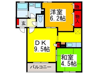 間取図 ﾒｿﾞﾝﾎﾞﾇ-ﾙ