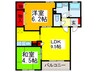 ﾒｿﾞﾝﾎﾞﾇ-ﾙ 2LDKの間取り