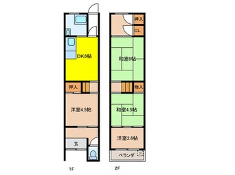 間取図 大日町3丁目貸家