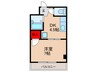 マンション笹倉 1DKの間取り