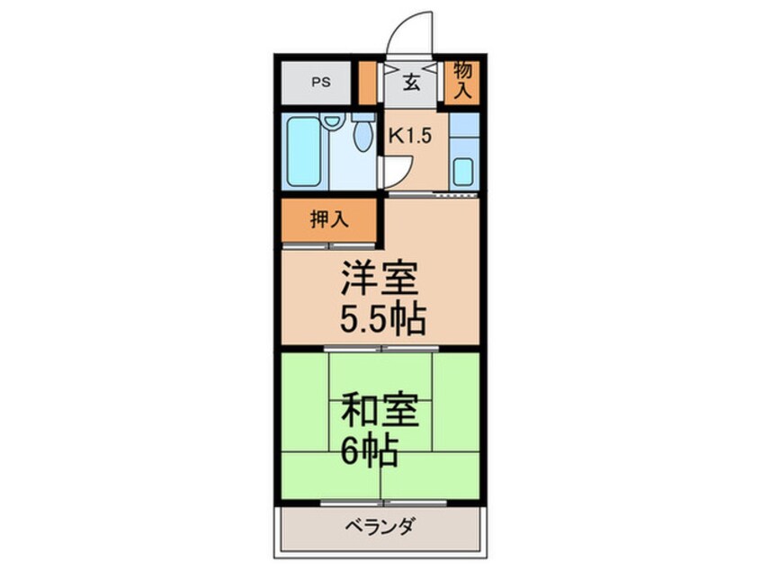 間取図 メゾンエイコ－浮田町