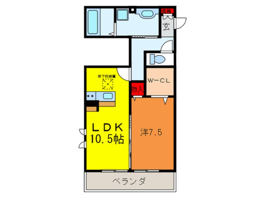 間取図 カーサヴェルデ鶴見