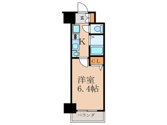 間取図 ｴｽﾃﾑｺｰﾄ梅田天神橋ﾘﾊﾞｰﾌﾛﾝﾄ1104