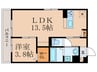 j′fort京都山科Ⅱ 1LDKの間取り