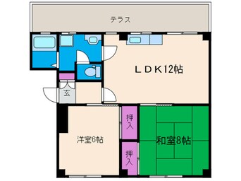 間取図 タウンメープルⅡ