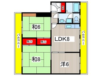 間取図 タウンメープルⅡ