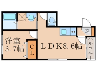 間取図 ハーモニーテラス祐