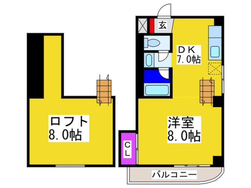 間取図 コ－ポあすか