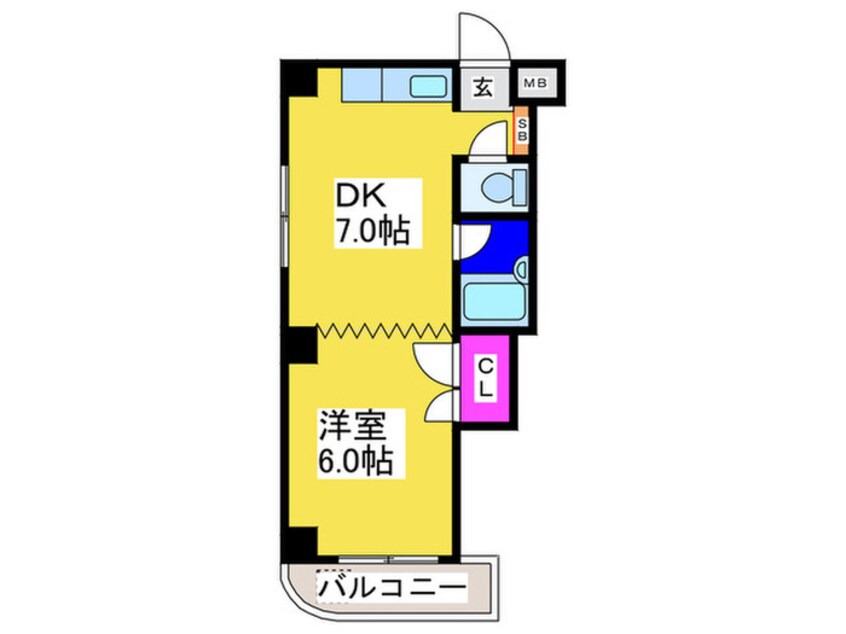 間取図 コ－ポあすか