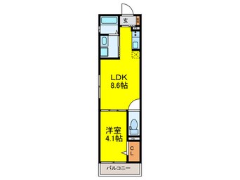 間取図 アペルト泉佐野Ⅵ