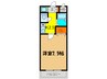 瑞穂マンション 1Kの間取り