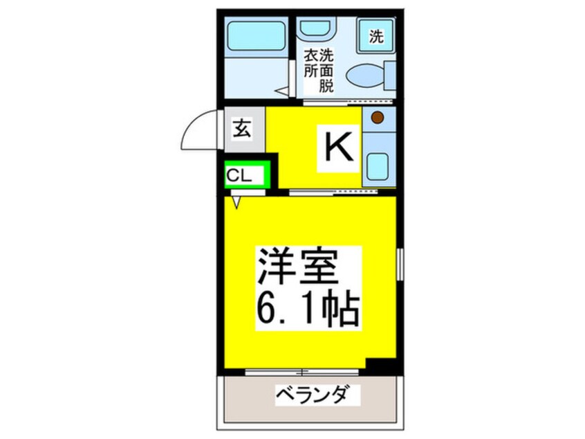 間取図 abitare Naniwa Inari