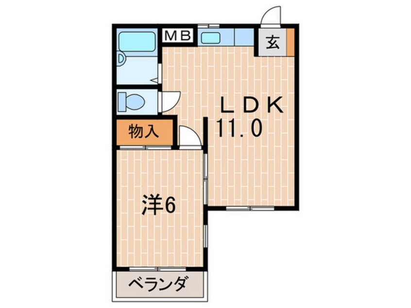 間取図 ヒルズ清水
