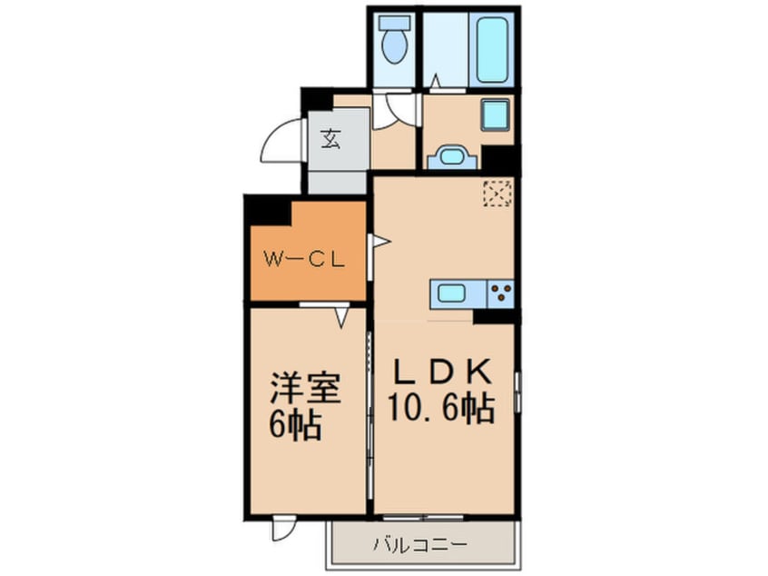 間取図 アンティークショコラⅢ番館