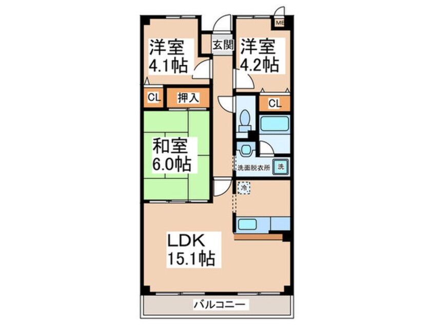 間取図 ドミールまつなみ