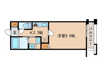 間取図 パインフィ－ルド洛東