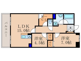間取図 パインフィ－ルド洛東