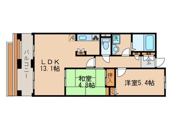 間取図 パインフィ－ルド洛東