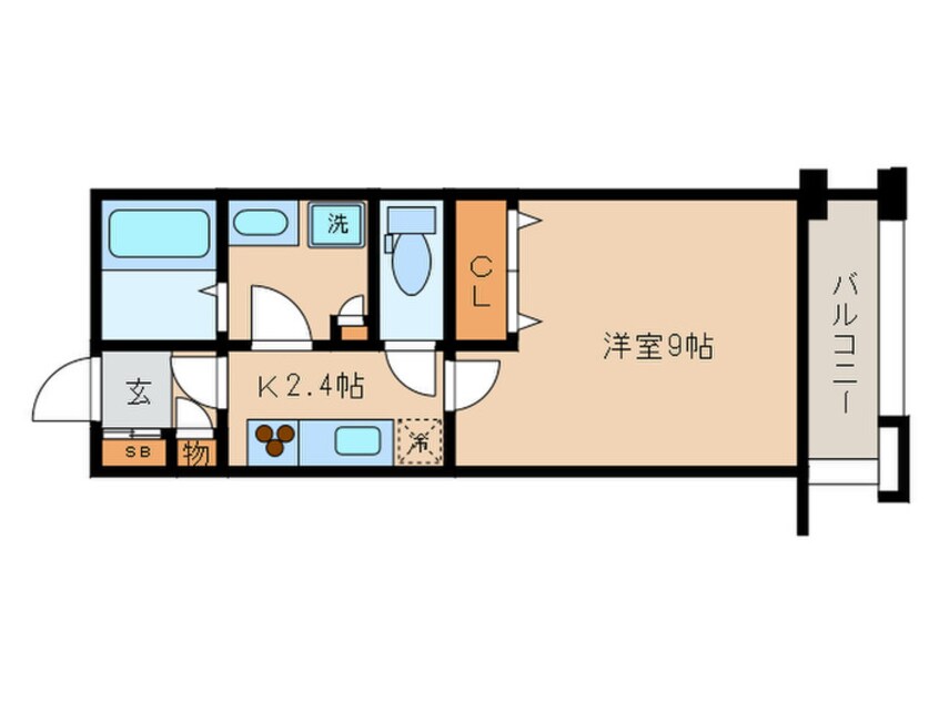 間取図 パインフィ－ルド洛東