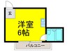 レインボ－エム 1Rの間取り
